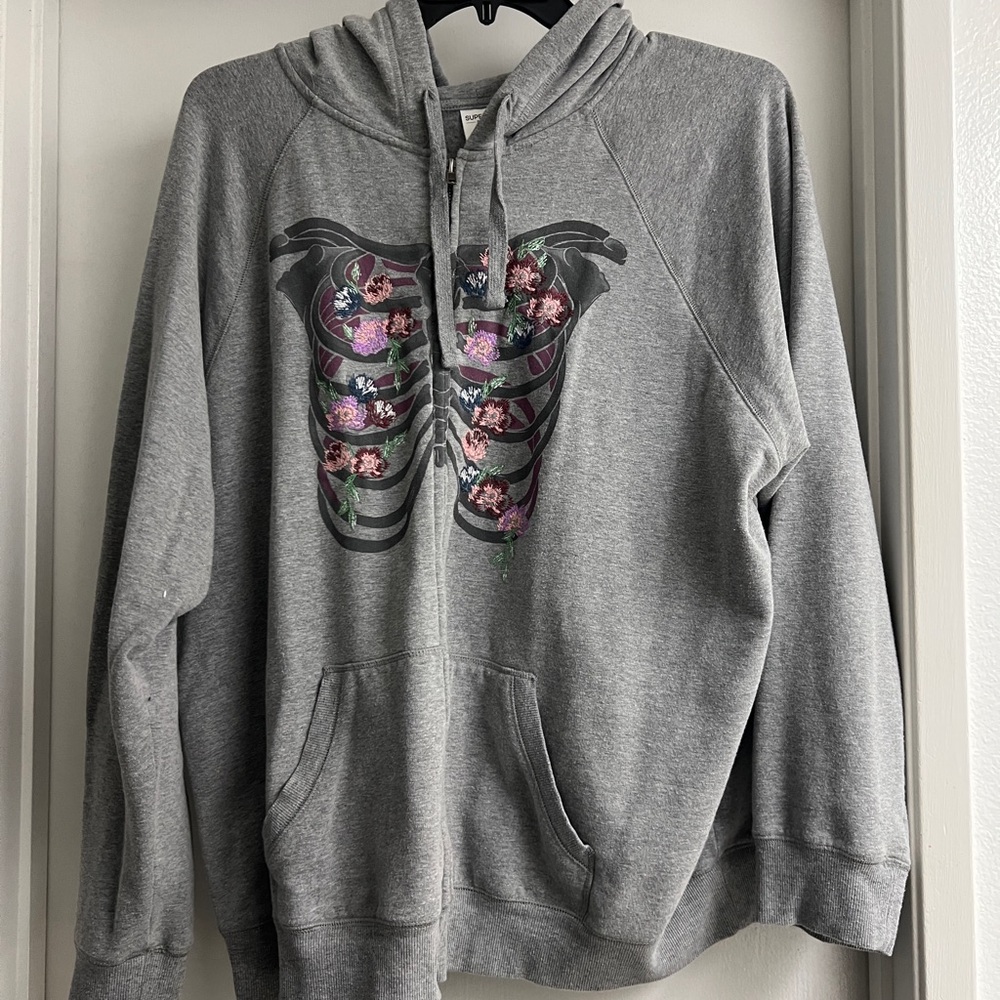Torrid Super Soft Gray Fleece Hoodie